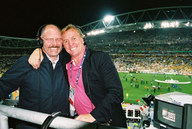 JT and Smithy celebrate the end of the match