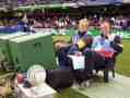 Maughan and Randall pitchside at England v Samoa