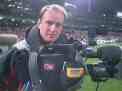 Topey pitchside England v South Africa