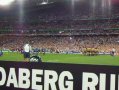 The Wallabies face the Haka.