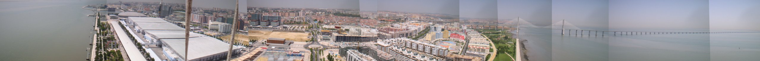 Panorama from Torre Vasco da Gama - 2580 x 208 pixels, 100K