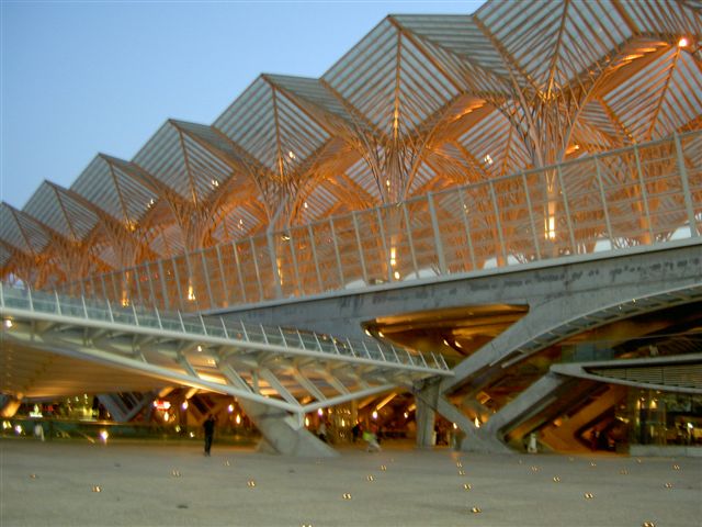 Splendid architecture of nearby Oriente station