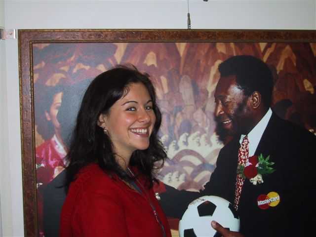 Rachel also meets Pele