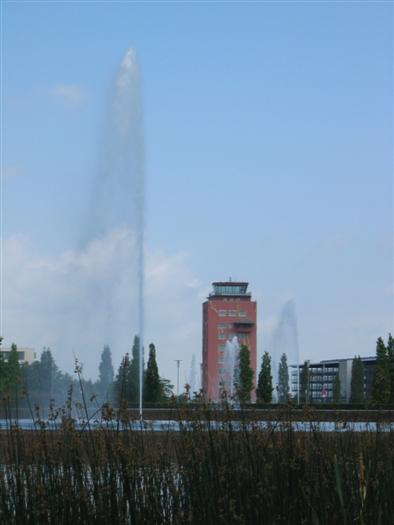 The ponds & old Control Tower