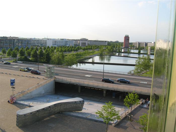 View from the Dorint Novotel towards the old airport