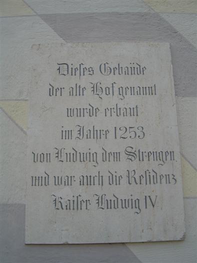 Plaque at Alto Hof