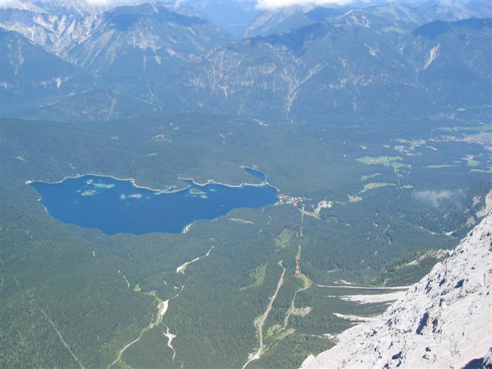 Looking down on Eibsee