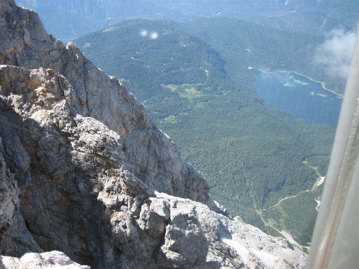 Back down the mountain by cable car...