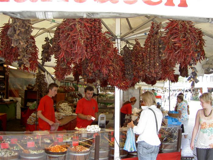 In the Viktualien Markt 