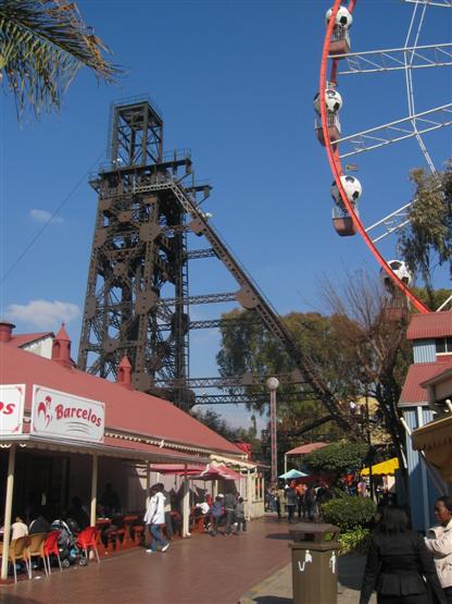 Not a mine shaft head (at least not now) but the 'Tower of Terror'