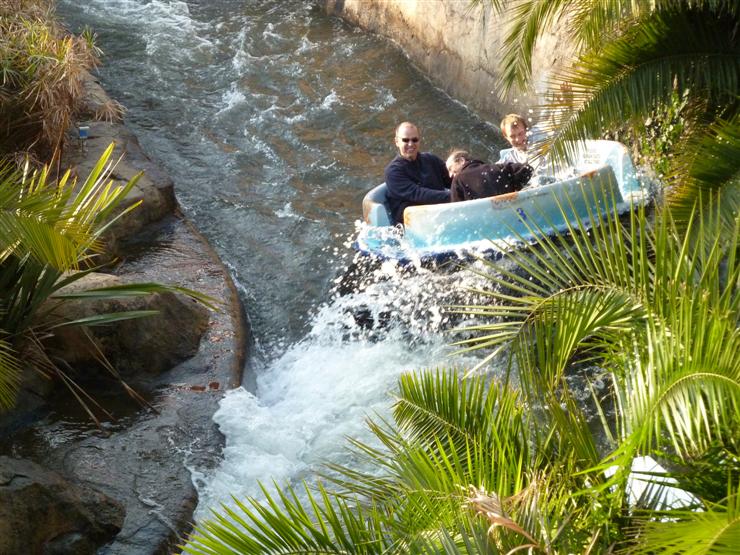 The water ride is best not done at the end of the day - you do get wet.