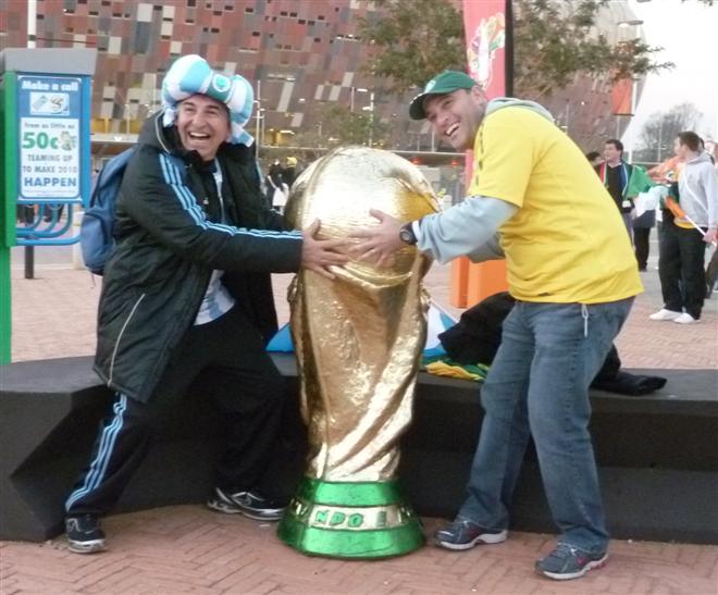 Argentinians & Brazialians fight for the World Cup