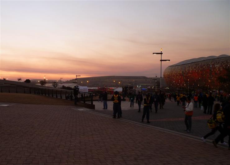 Sundown at Soccer City