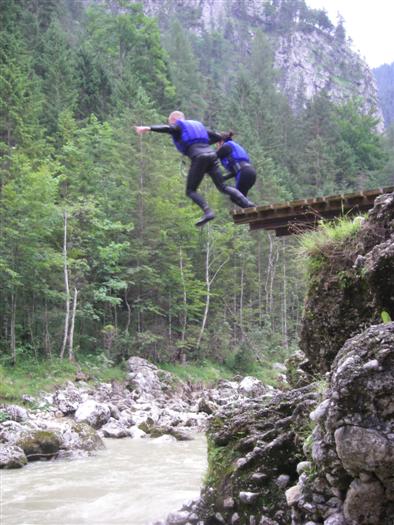 Tandem jump - or "I'm going, your coming too"