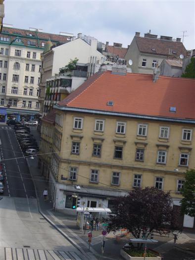 View from hotel towards Neustiftgasse...