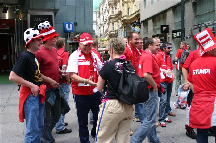 More Polish fans congregate